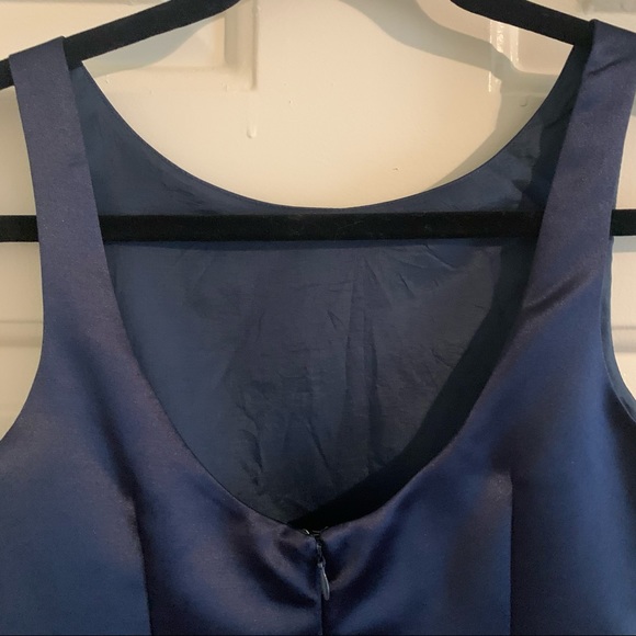 Midnight blue satin Max & Cleo Dress - Picture 4 of 7